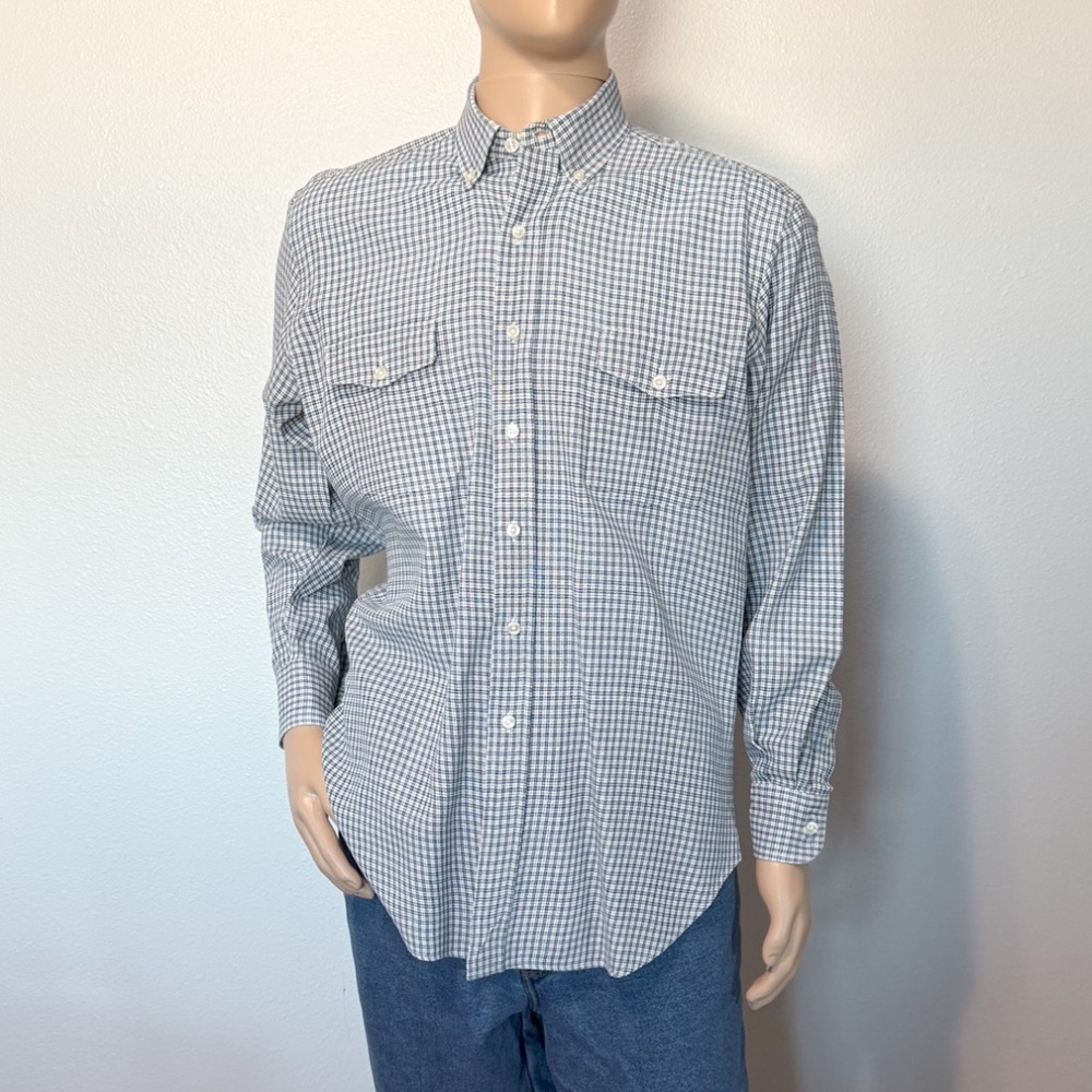 FERRINI Men’s Long Sleeve Button Down Shirt (Size 16 1/2-35)